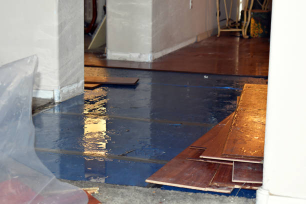 Professional Sewage Cleanup technician working in Valders, WI